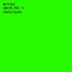 #27FA01 - Harlequin Color Image