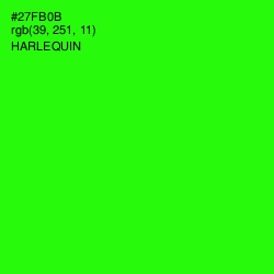 #27FB0B - Harlequin Color Image