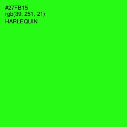 #27FB15 - Harlequin Color Image