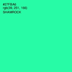 #27FBA6 - Shamrock Color Image