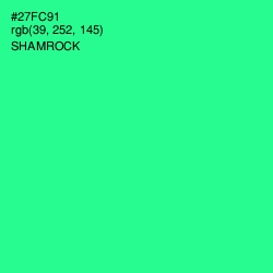 #27FC91 - Shamrock Color Image