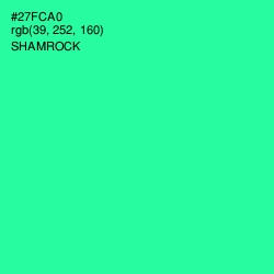 #27FCA0 - Shamrock Color Image