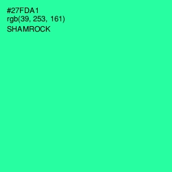 #27FDA1 - Shamrock Color Image