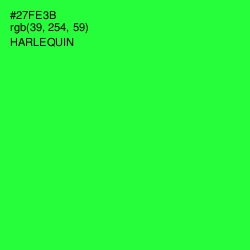 #27FE3B - Harlequin Color Image