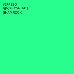 #27FE8D - Shamrock Color Image