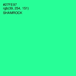 #27FE97 - Shamrock Color Image