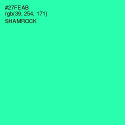 #27FEAB - Shamrock Color Image