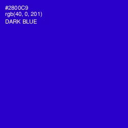 #2800C9 - Dark Blue Color Image