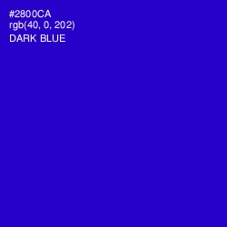 #2800CA - Dark Blue Color Image