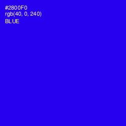 #2800F0 - Blue Color Image