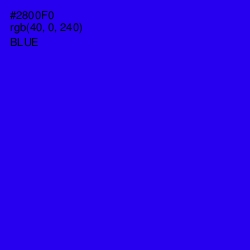 #2800F0 - Blue Color Image