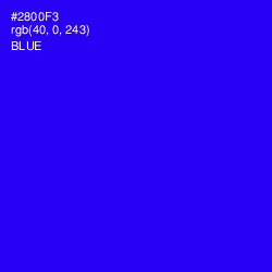 #2800F3 - Blue Color Image