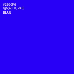 #2800F6 - Blue Color Image