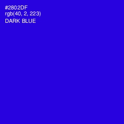 #2802DF - Dark Blue Color Image