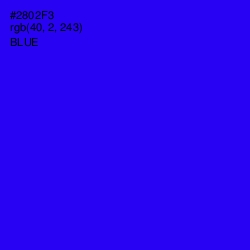 #2802F3 - Blue Color Image