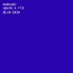 #2804AC - Blue Gem Color Image