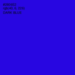 #2806E2 - Dark Blue Color Image