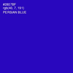 #2807BF - Persian Blue Color Image