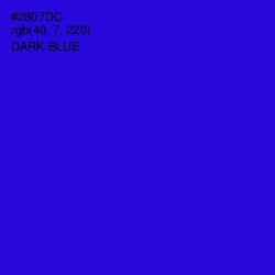 #2807DC - Dark Blue Color Image