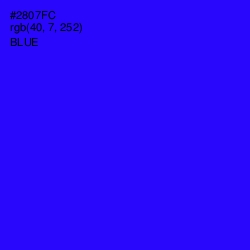 #2807FC - Blue Color Image