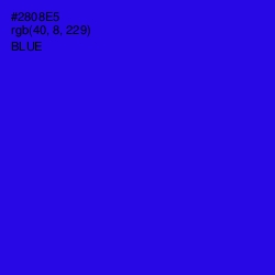 #2808E5 - Blue Color Image