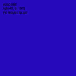 #2809BE - Persian Blue Color Image