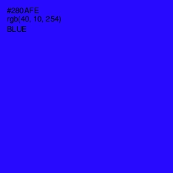 #280AFE - Blue Color Image