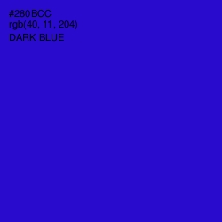 #280BCC - Dark Blue Color Image