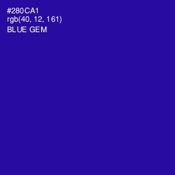 #280CA1 - Blue Gem Color Image