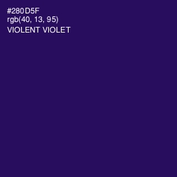 #280D5F - Violent Violet Color Image