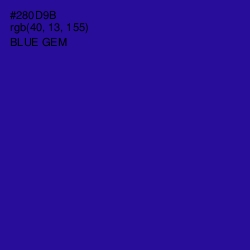 #280D9B - Blue Gem Color Image