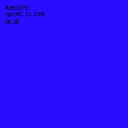 #280DFE - Blue Color Image