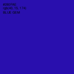 #280FAE - Blue Gem Color Image