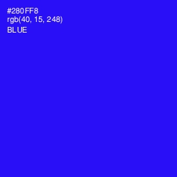 #280FF8 - Blue Color Image