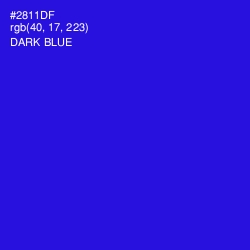 #2811DF - Dark Blue Color Image
