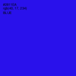 #2811EA - Blue Color Image