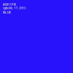 #2811FB - Blue Color Image