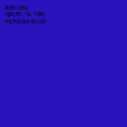 #2812BC - Persian Blue Color Image