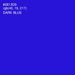 #2813D9 - Dark Blue Color Image