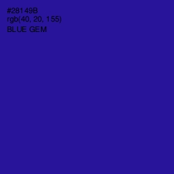 #28149B - Blue Gem Color Image