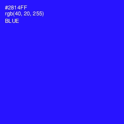 #2814FF - Blue Color Image