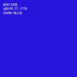 #2815DB - Dark Blue Color Image