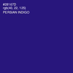 #28167D - Persian Indigo Color Image