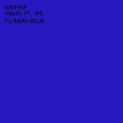 #2816BF - Persian Blue Color Image