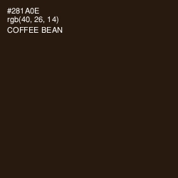 #281A0E - Coffee Bean Color Image