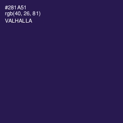 #281A51 - Valhalla Color Image