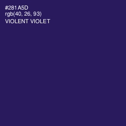 #281A5D - Violent Violet Color Image