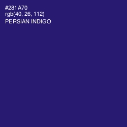 #281A70 - Persian Indigo Color Image