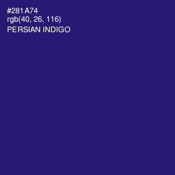 #281A74 - Persian Indigo Color Image