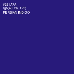 #281A7A - Persian Indigo Color Image